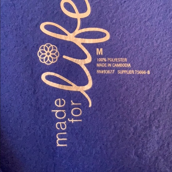 Made For Life zip fleece. Medium. NEW! - Picture 2 of 5